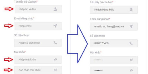 Thực hiện ngay 4 bước đăng ký Vexovn này bạn sẽ có ngay tài khoản